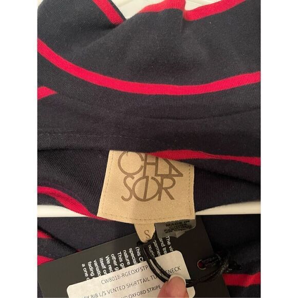 Chaser Womens Vented Keyhole Shirttail Turtleneck NEW - Picture 5 of 6